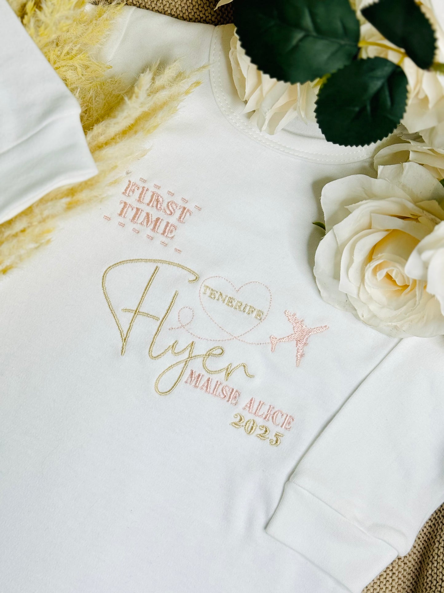 Personalised First Time Flyer Romper