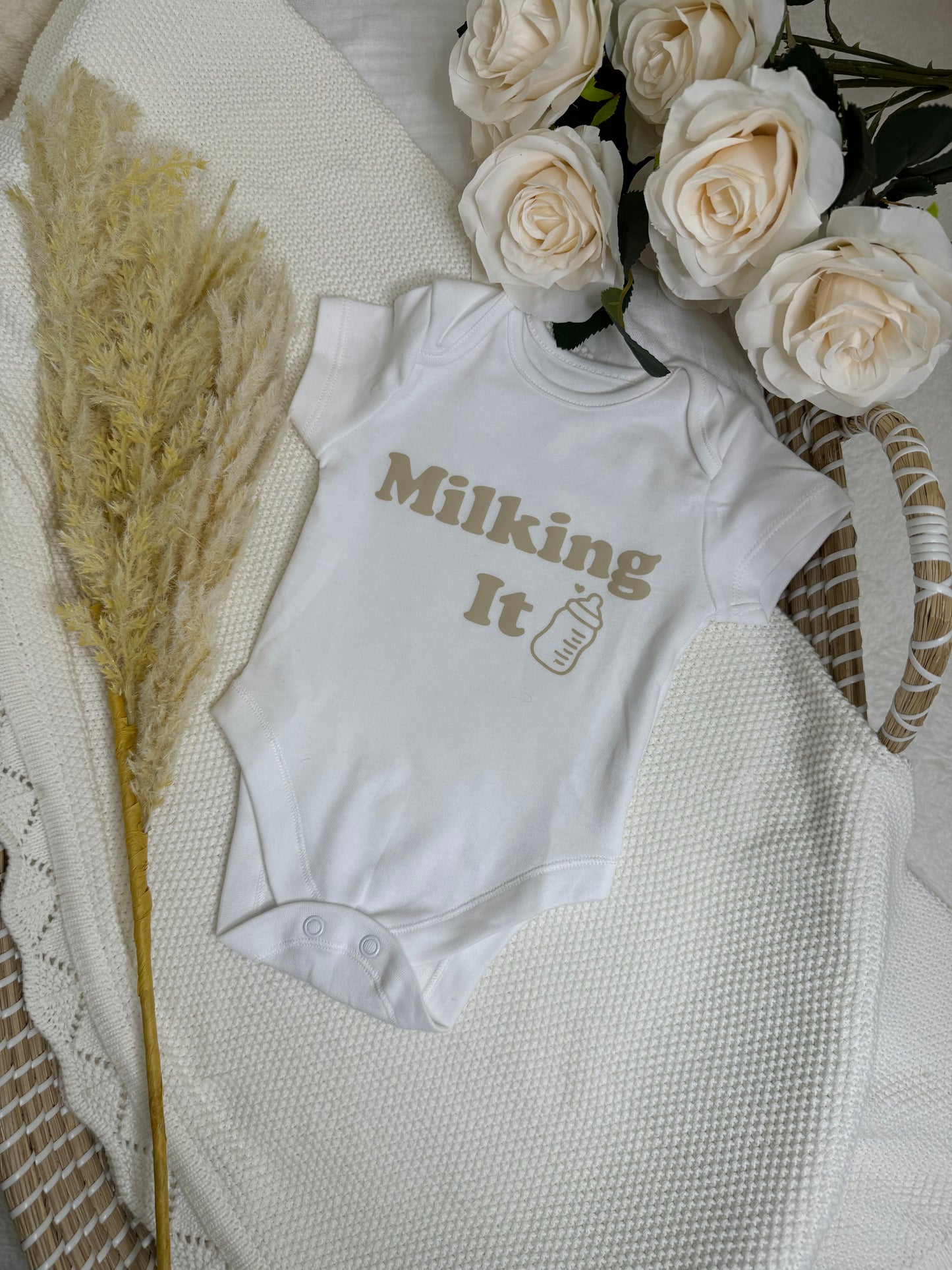 Milking it short sleeve bodysuit