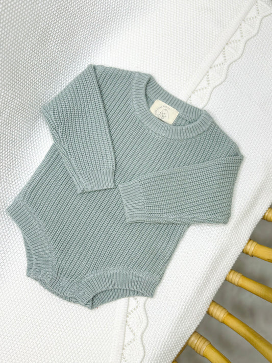 Sage Knit Romper