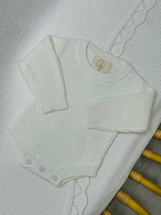 Milk Knit Romper